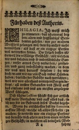 Einöde Philagiae, Das ist Einer Liebhaberin der Heiligkeit In welcher Die Weiß und Manier Exercitia oder Geistliche Ubungen einmal im Jahr acht oder zehen Tag lang nutzlich zu verrichten vorgeschriben : Neben den Betrachtungen, Bedencken, Examen, und Geistlichem Lesen auff einen jedwedern Tag
