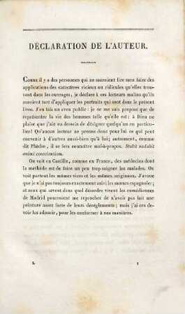Gil Blas de Santillane, 1
