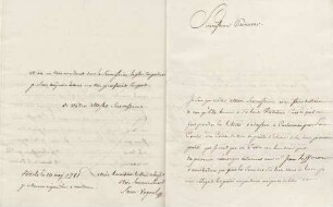 Samuel Vogel an Karoline Luise von Baden (Mülhausen)
