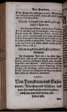 XXXII. Von Pancketen und Gastereyen/ Wirthen und Gästen ...