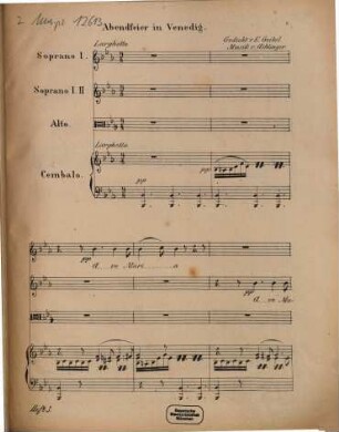 Marien-Lieder : für eine oder mehrere Stimmen mit Clavier- oder Orgelbegleitung. [8]. Neue Folge, [3.] Heft