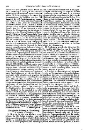 Liturgische Bildung u. Erziehung