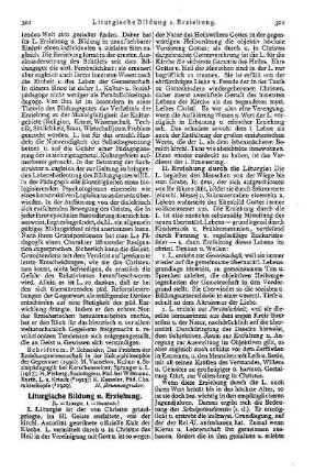 Liturgische Bildung u. Erziehung