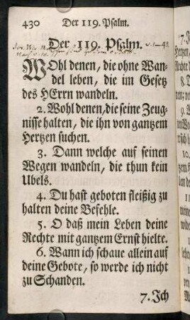 430-459, Der 119. Psalm.