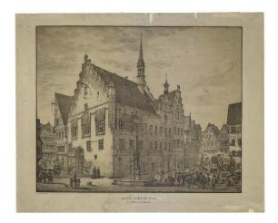 Marktplatz (Nordwestseite) um 1820