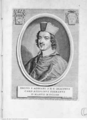 Effigies nomina et cognomina S.D.N. Alexandri Papae VII. et RR. DD. S.R.E. Cardd. nunc viventium., Porträt des Kardinals Decio Azzolino