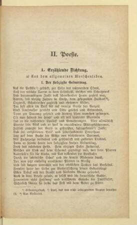 A. Erzählende Dichtung