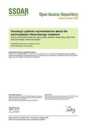 Oncologic patients representations about the antineoplastic chemotherapy treatment