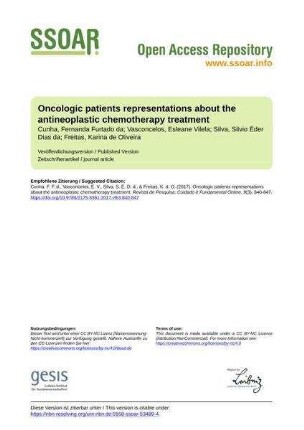 Oncologic patients representations about the antineoplastic chemotherapy treatment