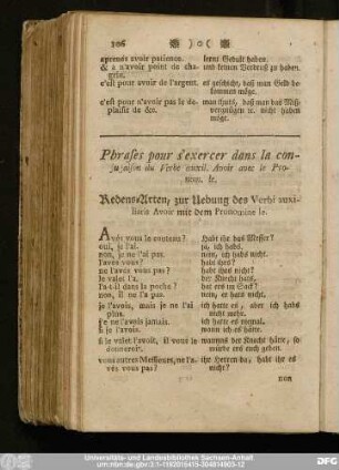 Phrases, pour s'exercer dans la conjugaison du Verbe auxil. Avoir avec le Pronom. le.