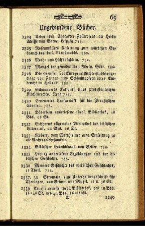 Ungebundene Bücher.