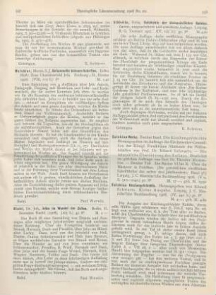 558-560 [Rezension] Schwartz, Eduard (Hrsg.), Eusebius Kirchengeschichte. Kleine Ausgabe