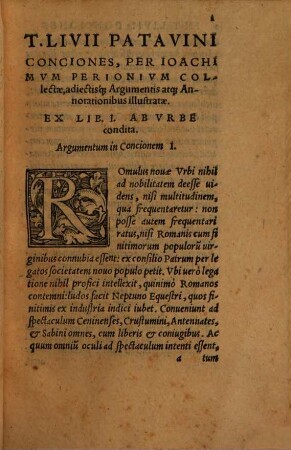 In omnes Titi Livii Conciones annotationes