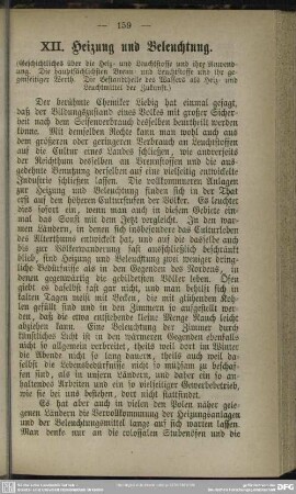 XII. Heizung und Beleuchtung