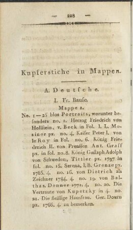 Kupferstiche in Mappen.