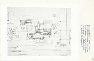 Volkshochschule, Berlin-Steglitz (Diplomarbeit bei Bernhard Hermkes): Grundriss Erdgeschoss 1:200