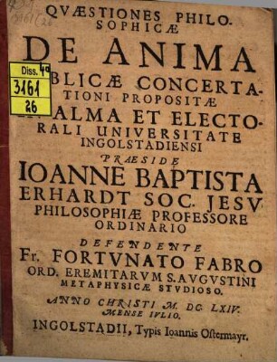 Quaestiones philos. de anima