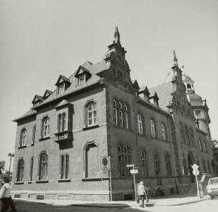 Glauchau, Postamt, Eckansicht