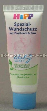 Babyartikel: Wundschutzcreme, leere Verpackung