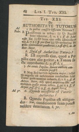 Tit. XXI. De Authoritate Tutorum