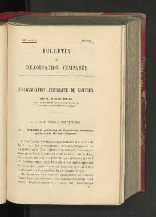 L'Organisation Judiciare Du Kamerung