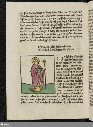 Von dem lieben heiligen harren unn bischoff sant Cunrat sein histori