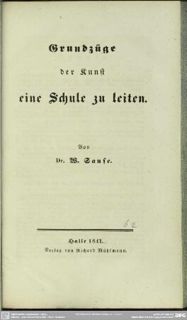 4: Grundzüge der Kunst, eine Schule zu leiten
