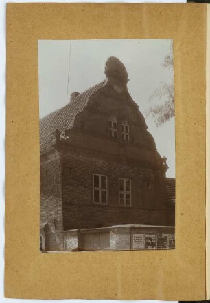 Rathaus, Gadebusch: Ansicht des rückwärtigen Giebels (aus: Skizzen- und Fotoalbum 9)