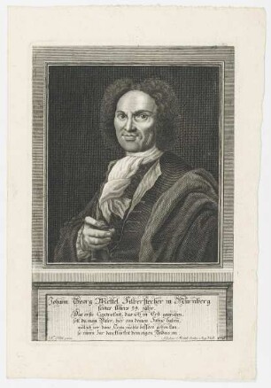 Bildnis des Johann Georg Mettel