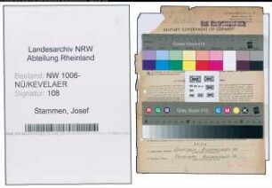 Entnazifizierung Josef Stammen , geb. 16.07.1903 (Metzgermeister)