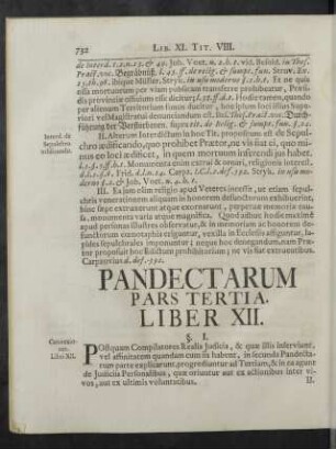 Pars Tertia.