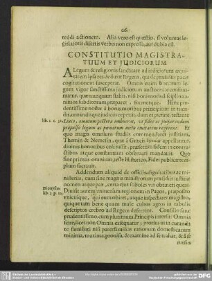 Constitutio Magistratuum Et Iudiciorum