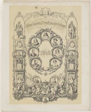 Allen braven Peussen gewidmet/ 1849