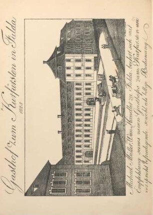 Gasthof zum Kurfürsten in Fulda 1823