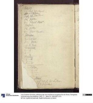 Auflistung der verschiedenen Ausgaben für die Reise. Fahrgelder (mit Nennung der einzelnen Orte), Trinkgelder, Reisekasse