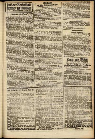 Zweite Ausgabe vom Samstag, den 10. April 1920.