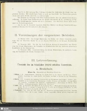 II. Verordnungen der vorgesetzten Behörden