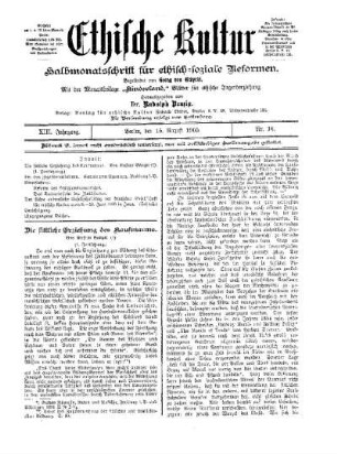 Die sittliche Erziehung des Kaufmanns : (Fortsetzung)
