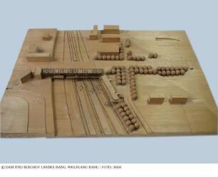 Bahnhof Kassel-Wilhelmshöhe (Diplomarbeit) - Modell des Projekts mit Umgebung