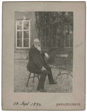 Fotografie von Johannes Brahms (1833-1897)
