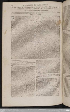 In Priorem Epistolam Pauli Ad Apostoli Ad Timotheum Catholica Expositio Ecclesiastica