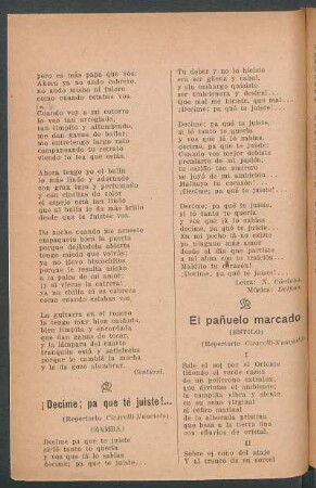 El pañuelo marcado : (Estilo). (Repertorio Cicarelli-Nunciato)