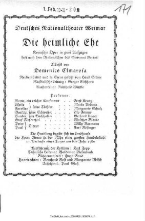 Die heimliche Ehe