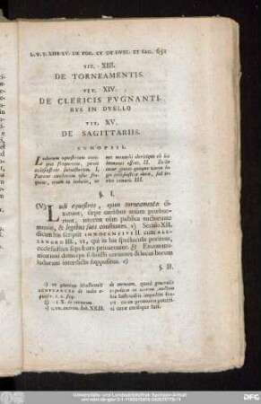 Tit. XIII. De Torneamentis.