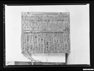Platine eines Zählers smit Flüssigkristallanzeige, Foto 1972
