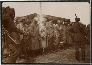Erster Weltkrieg - "Aus den Stellungskriegen in den Vogesen". Französische Kriegsgefangene