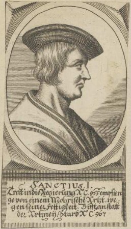 Bildnis von Sanctius I., König von Spanien