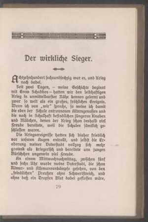 Der wirkliche Sieger