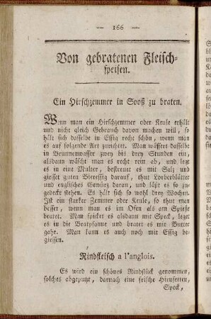 Von gebratenen Fleischspeisen