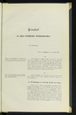 Protokoll der fünften Elbschiffahrts-Revisionskommision. 6ᵗᵉ Konferenz.